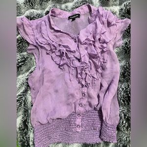 Bebe sheer top